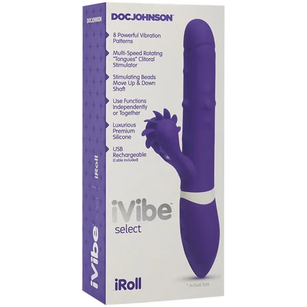 iVibe Select - iRoll Rabbit Vibe with Clit Spinner 