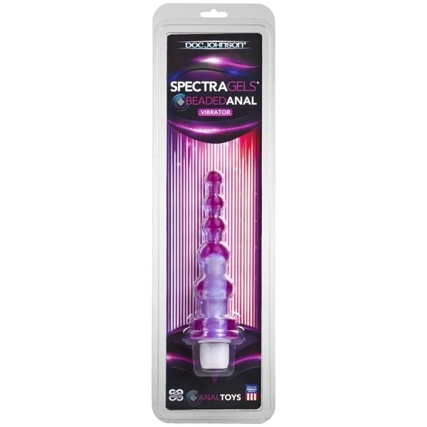 Spectragels Anal Toys Beaded Vibrator Purple