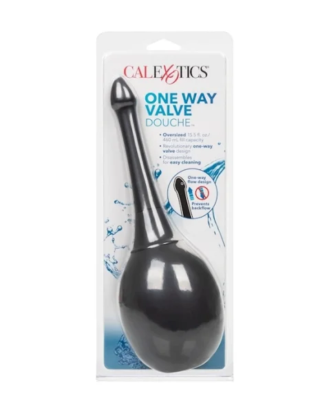 One Way Valve Douche - Black