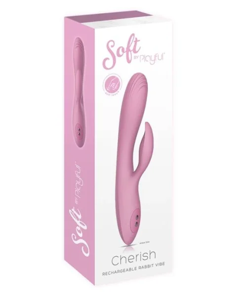 Soft by Playful Cherish - Rechargeable Rabbit Vibrator Pink