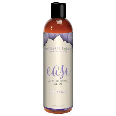Intimate Earth Ease Relaxing Glide Silicone Based Lubricant for Anal Sex 2oz