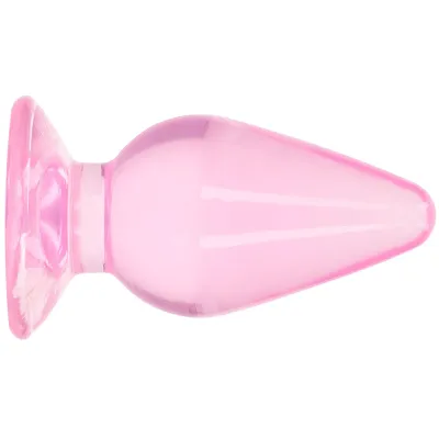 RealRock Crystal Clear Jelly 3 5 Inch Butt Plug