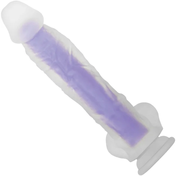 Evolved Luminous Stud Large Glow in the Dark Dildo, Dual-Density Silicone