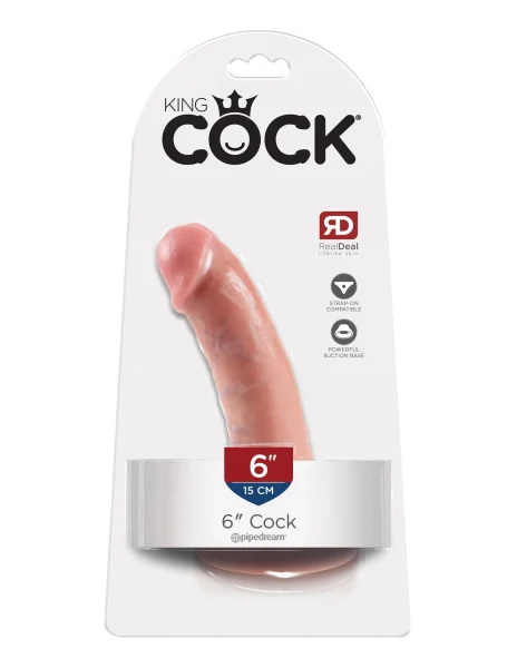 King Cock 6 Inch Cock-Flesh