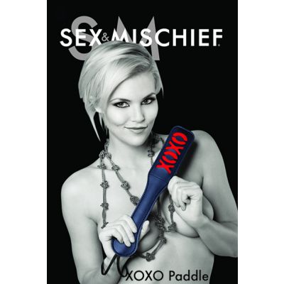 Sportsheets S M Leather XOXO Paddle