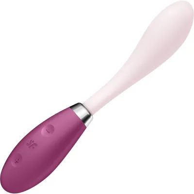 Satisfyer G Spot Flex 3 Silicone Rechargeable Waterproof 12 Function G Spot Vibrator Red