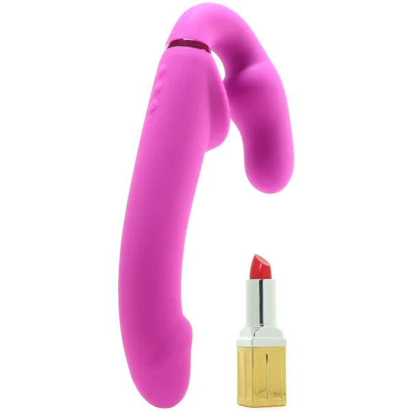 Evoke Ergo Fit Inflatable & Vibrating Silicone Strapless Strap-on with Remote Control By Strap U