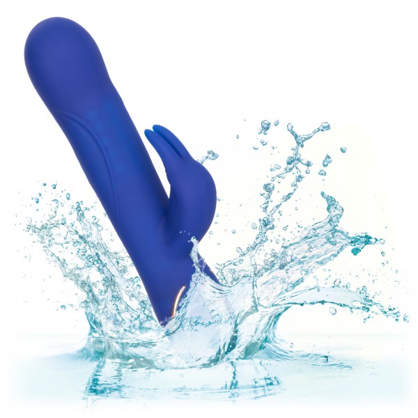 California Exotic 9" Silicone Rotating Beaded Jack Rabbit Vibrator