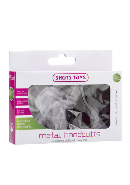 Metal Handcuffs - Black - Sex Cuffs