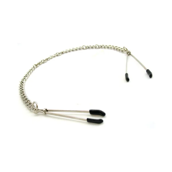 H2h Nipple Clamps Tweezer With Chain (chrome) — image 5 of 7