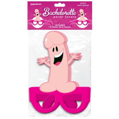 Bachelorette Party Favors Party Pecker Glasses 8 pcs