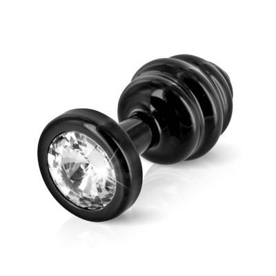 Anni Ano Ribbed T3 Butt Plug Black 35mm