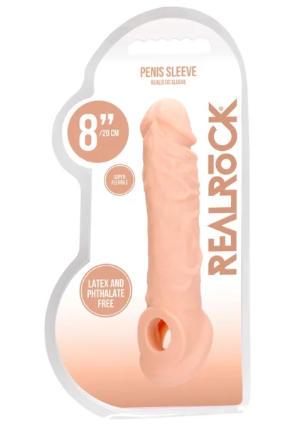 RealRock Penis Sleeve - 8" — image 3 of 25