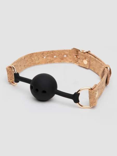 Natural Cork Breathable Padded Ball Gag