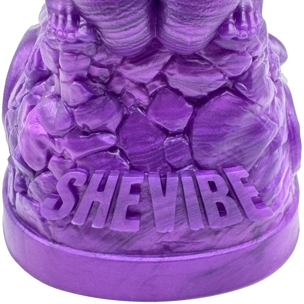 The Siren 9.5" Silicone Fantasy Dildo With Grinder By Uberrime - Purple Abyss