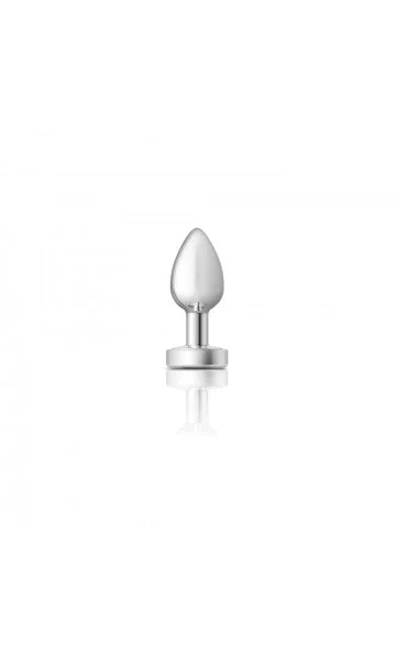 Cheeky Charms Silver Metal Luminous Butt Plug — image 4 of 6