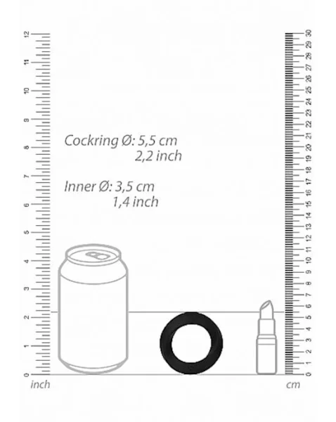No. 85 Cock Ring- Large Black