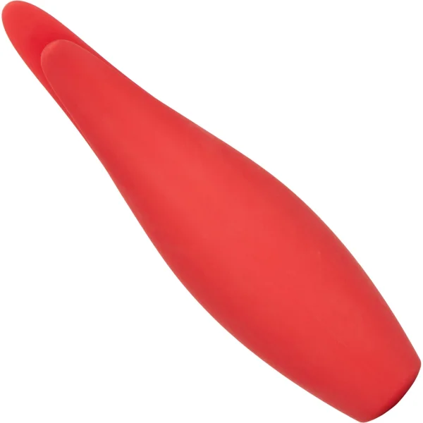 Red Hot Sizzle Silicone Rechargeable Clitoral Vibrator by CalExotics