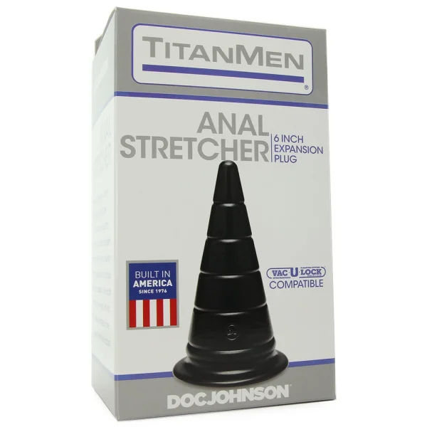 Titanmen 6 inch Anal Stretcher - Black