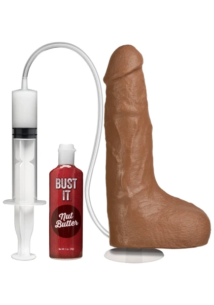 Bust It Squirting Realistic Cock by Doc Johnson -  Cocoa