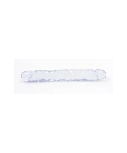 Crystal Jellies Jr Double Dong 12 Inch - Clear