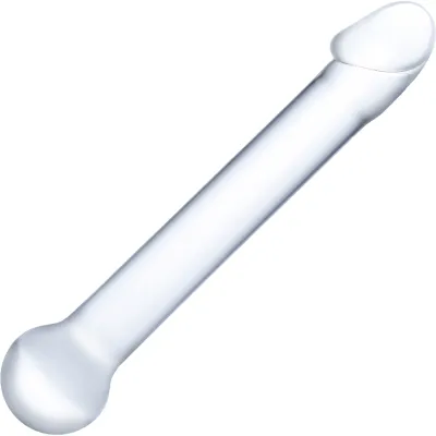 Glas Realistic Head Glass Dildo Clear