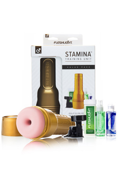 FleshLight Stamina Pink Pure Masturbator Value Pack