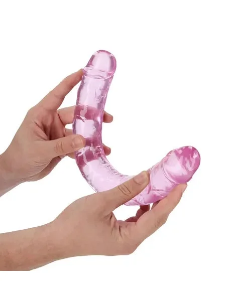 RealRock Crystal Clear Jelly 13 Inch Double Dildo