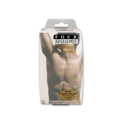 Four Seasons Naked Larger Fitting Condoms 12pack