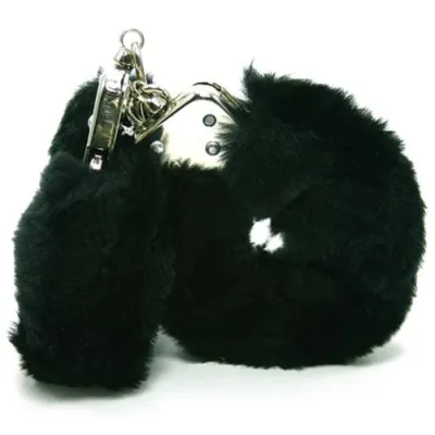 Plush Love Cuffs Black