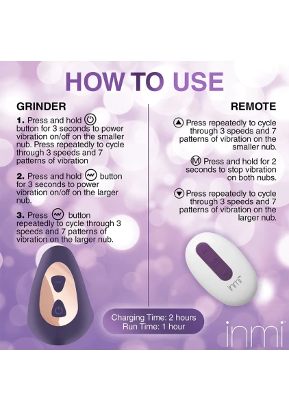 Ride N' Grind Vibrating Silicone Grinder