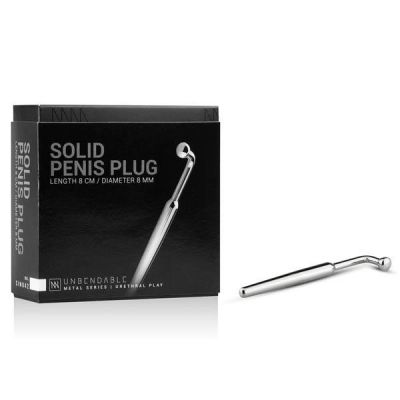 Sinner Gear Unbendable Solid Curved Penis Plug