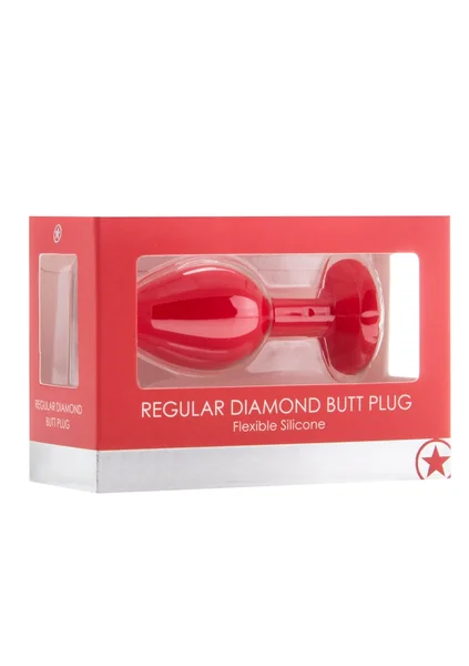 Regular Diamond Butt Plug Red — image 13 of 13