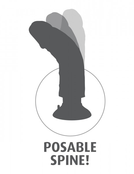 Pipedream KingCock - 6" Vibrating Suction Cup Dildo