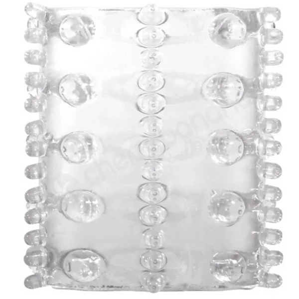 Adam & Eve Super-Stretch Clear Penis Tickler Sleeves - Set Of 7