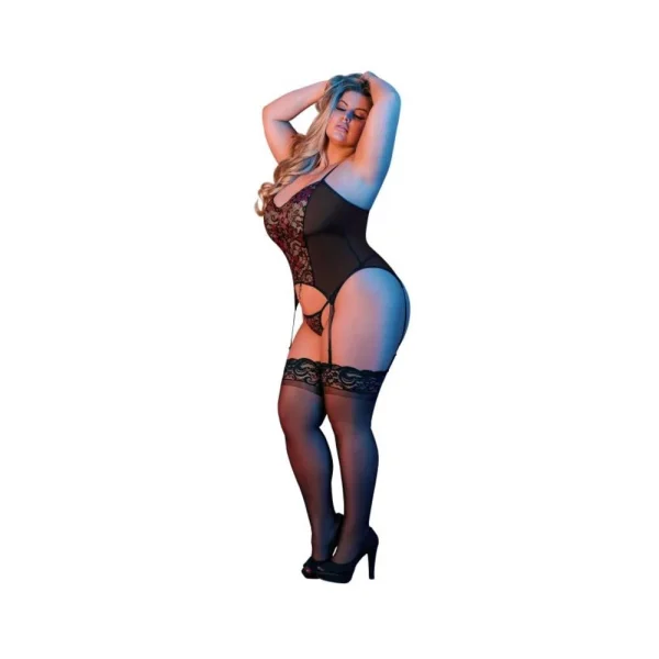Magic Silk Sexy Time Merry Widow & G-set Black Queen Size — image 8 of 9