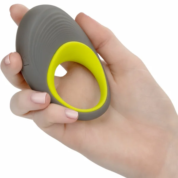 Link Up Edge Silicone Rechargeable Vibrating Cock Ring By CalExotics