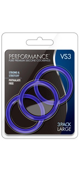 VS3 Large Silicone Cock Rings x3