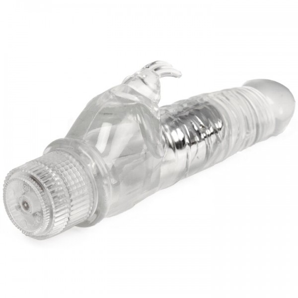 Bondara Crystal Clear Jelly Rabbit Vibrator