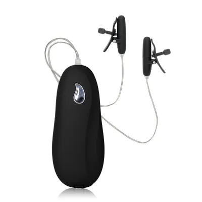 Heated Vibrating Nipple Teasers Black 2 x AA