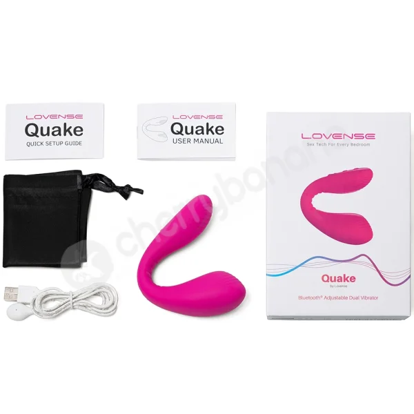 Lovense Dolce Remote Control Dual-ended Vibrator - Hot Pink - 2.9 Inch