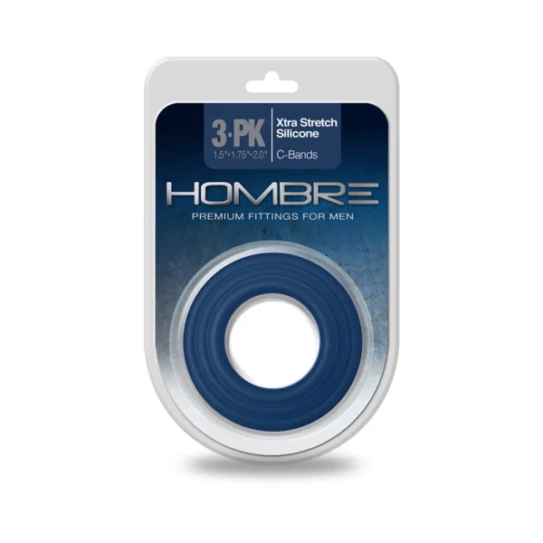 Hombre Xtra Stretch Silicone C-bands 3pk Navy — image 5 of 5