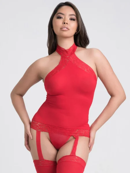 Lovehoney Dangerous Curves Sheer Garter Bodystocking