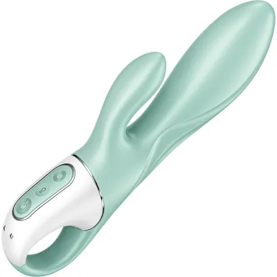 Satisfyer Air Pump Bunny 5 Inflatable App Enabled 12 Function Dual Stimulation Vibrator Mint