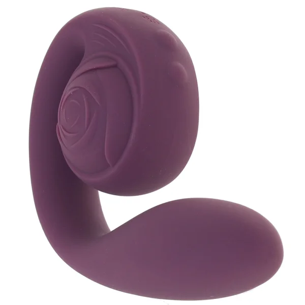 Gender X Poseable You Rechargeable Waterproof Silicone Dual Stimulation Vibrator - Purple