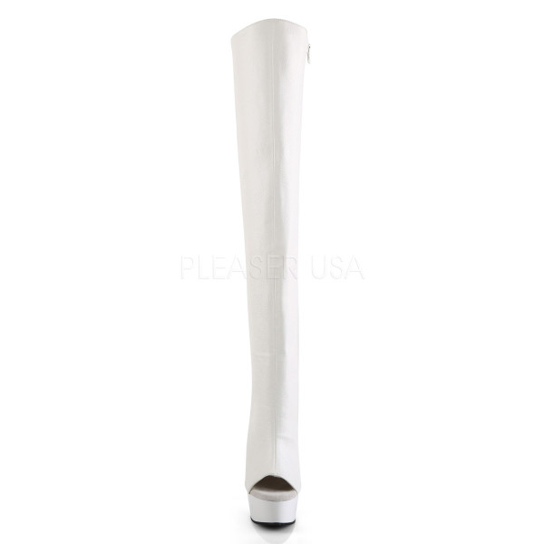 6 inches Heel, 1 3/4 inches PF Open Toe/Heel Thigh High Boot, Side Zip — image 6 of 8