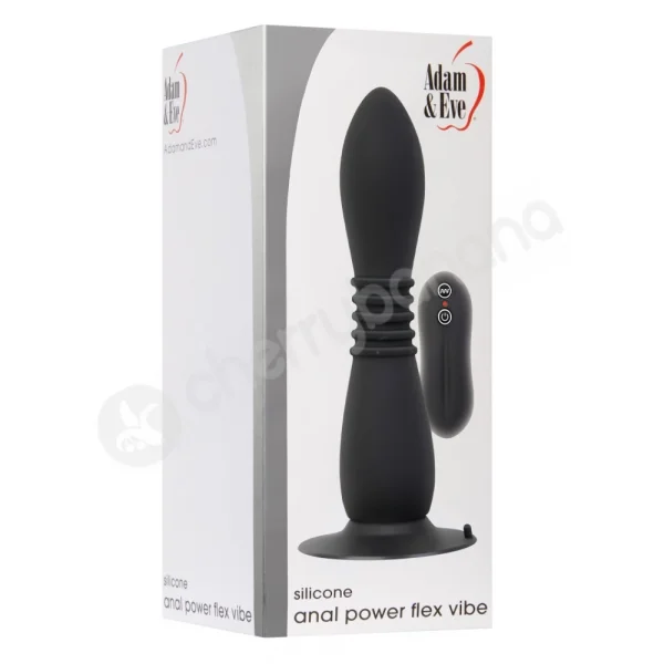 Adam & Eve Black Anal Power Flex Vibe