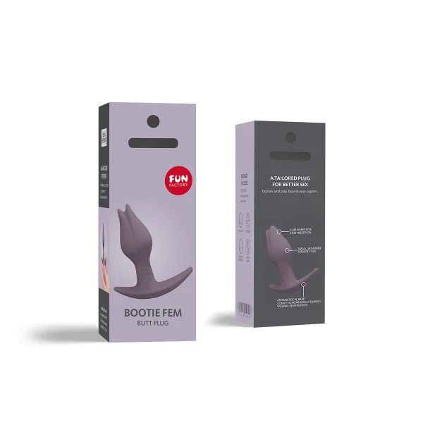 Fun Factory Bootie Fem Silicone Anal Plug - Dark Taupe