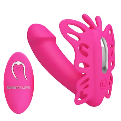 Pretty Love Katherine Wearable Butterfly Vibrator Fuchsia