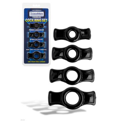 Doc Johnson 4 Cock Ring Set